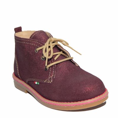Παιδικό δερμάτινο παπούτσι SCA-0303-RED